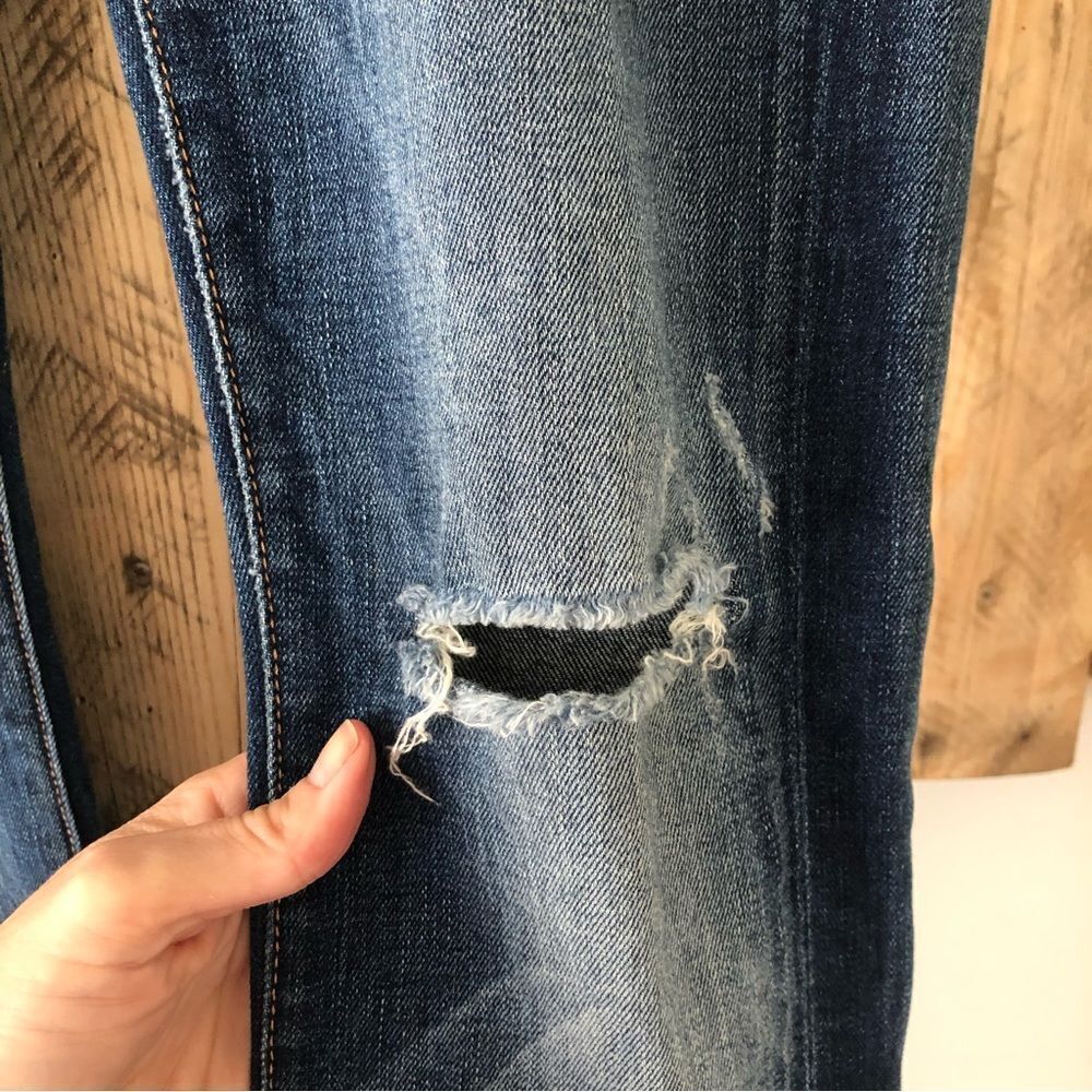 7 for All Mankind Roxanne Distressed Jeans Size 24 - Picture 6 of 14